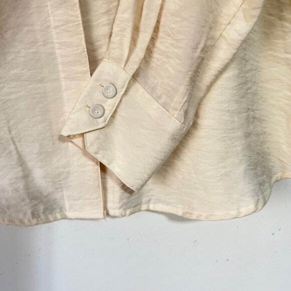 NEW Mango Oversized Ivory Blouse Top - Picture 10 of 14